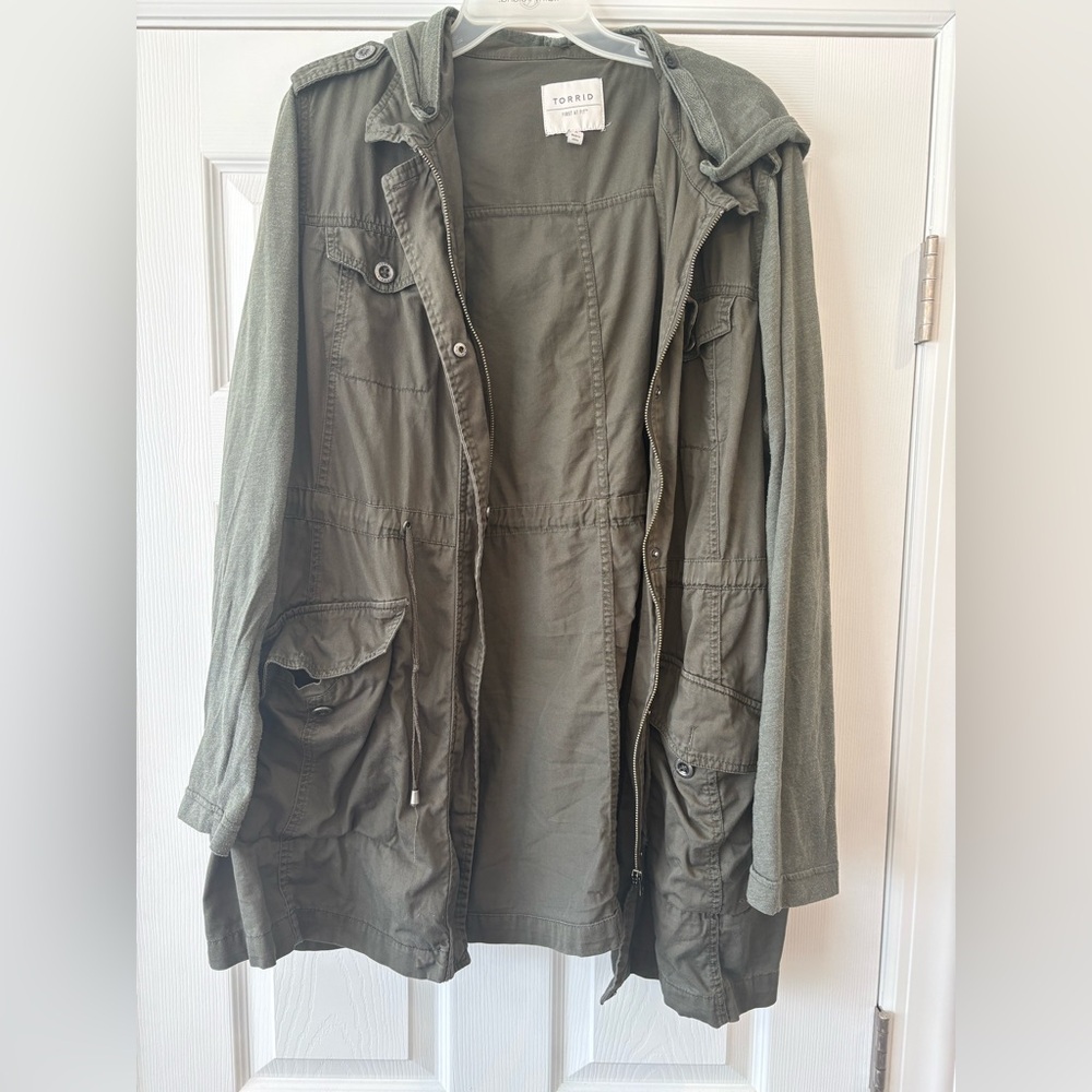 Torrid Dark Olive Utility Jacket